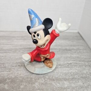 Disney Fantasia Mickey Mouse Sorcerer Figurine 1990s Vintage Ceramic